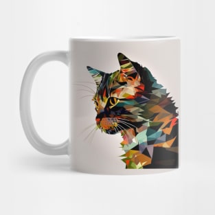 Abstract Cat Mug